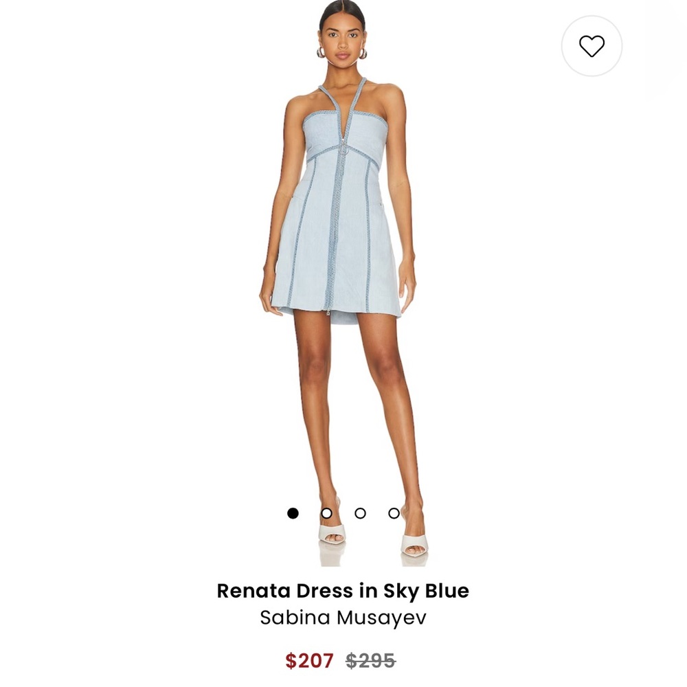 Sabina Musayev Denim Mini Dress